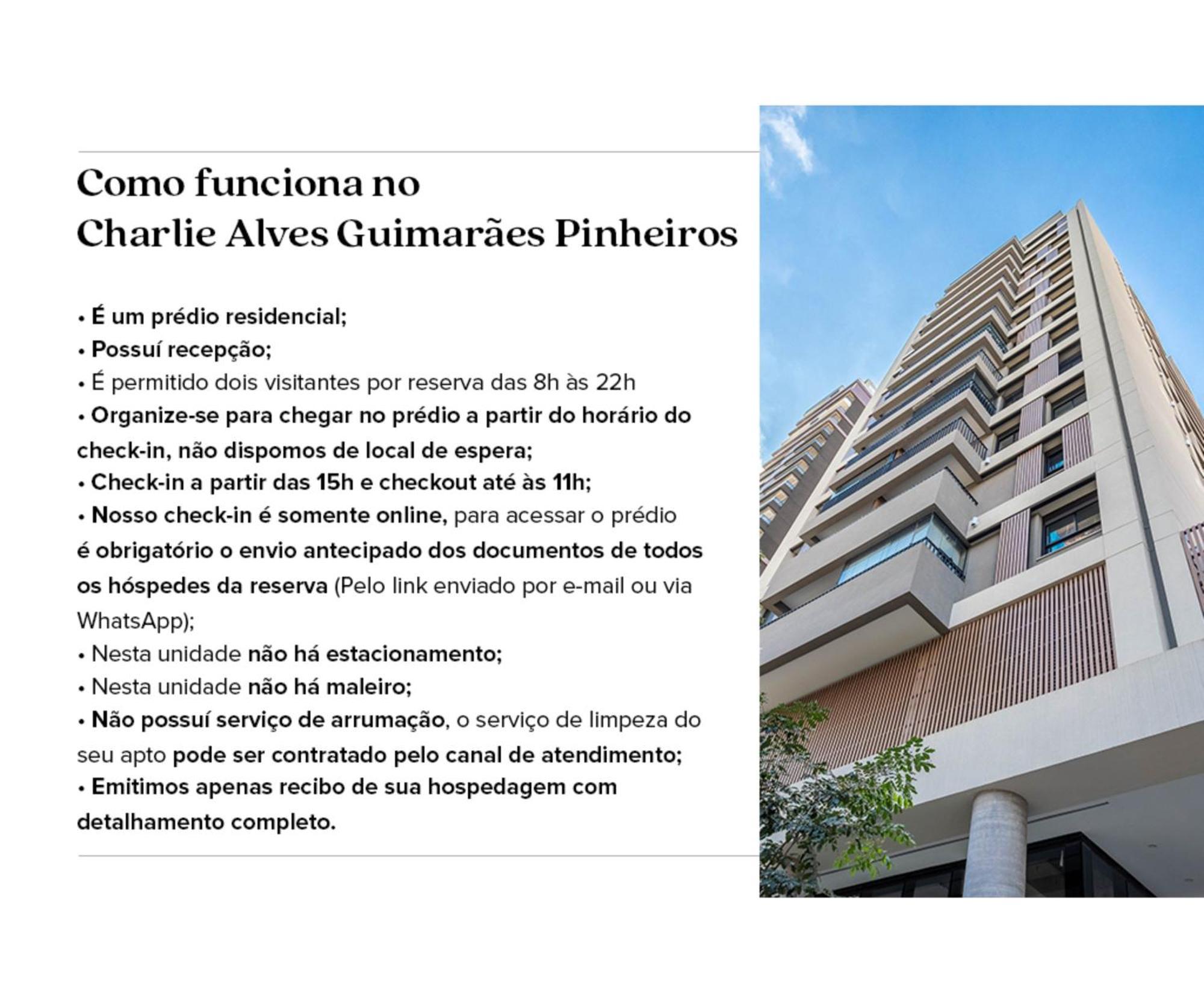 Apartament Charlie Alves Guimaraes Pinheiros São Paulo Zewnętrze zdjęcie